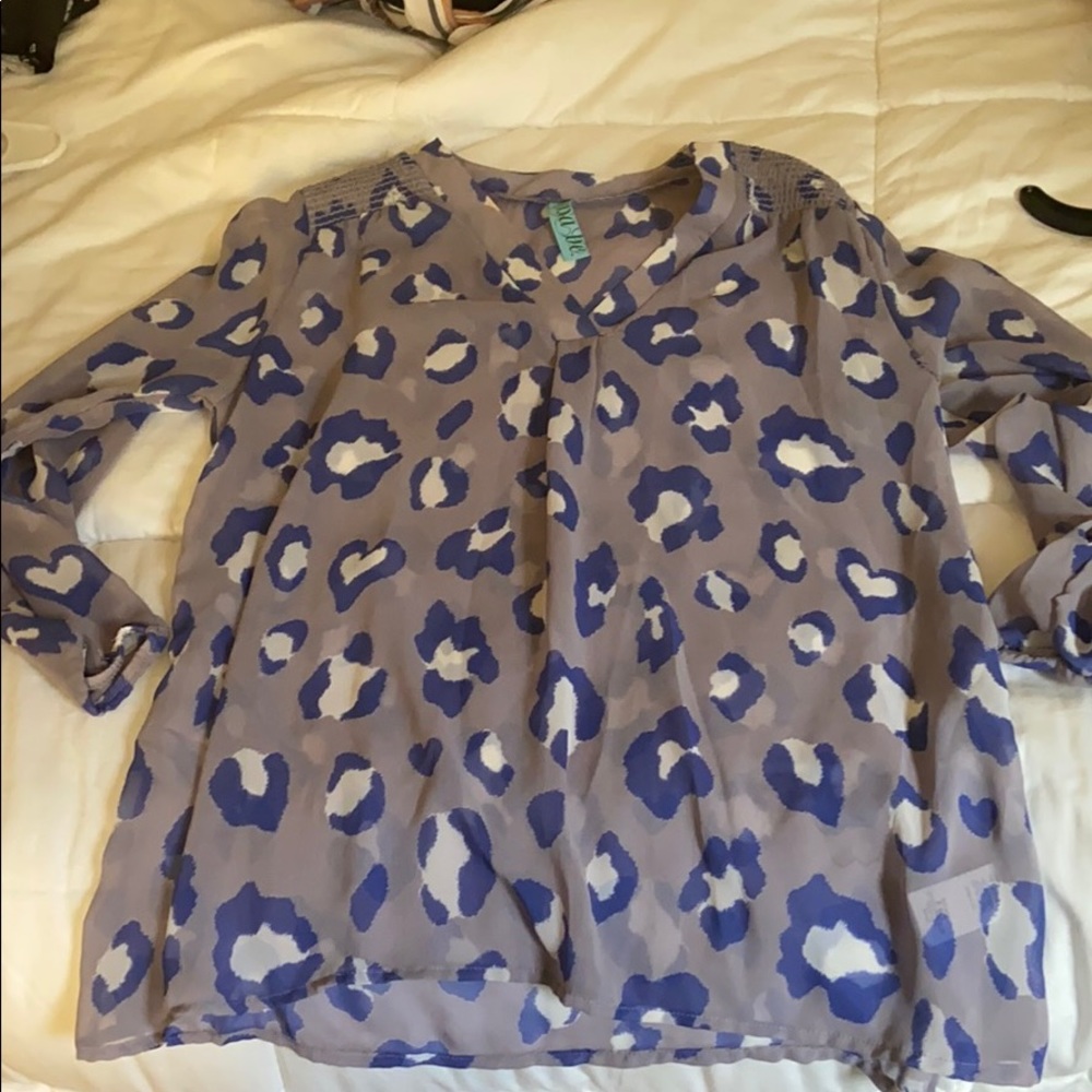 Leopard blouse